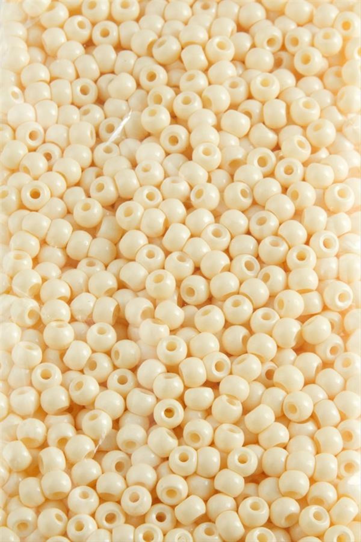 3,5 mm Yuvarlak Kum Boncuk 50 Gram - Sarı