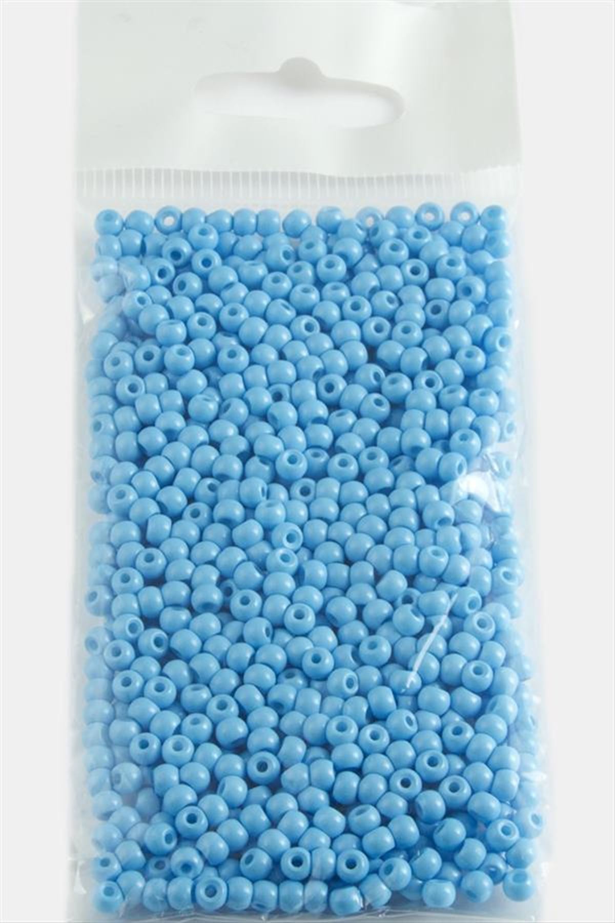 4 mm Yuvarlak Kum Boncuk 50 Gram - Turuncu