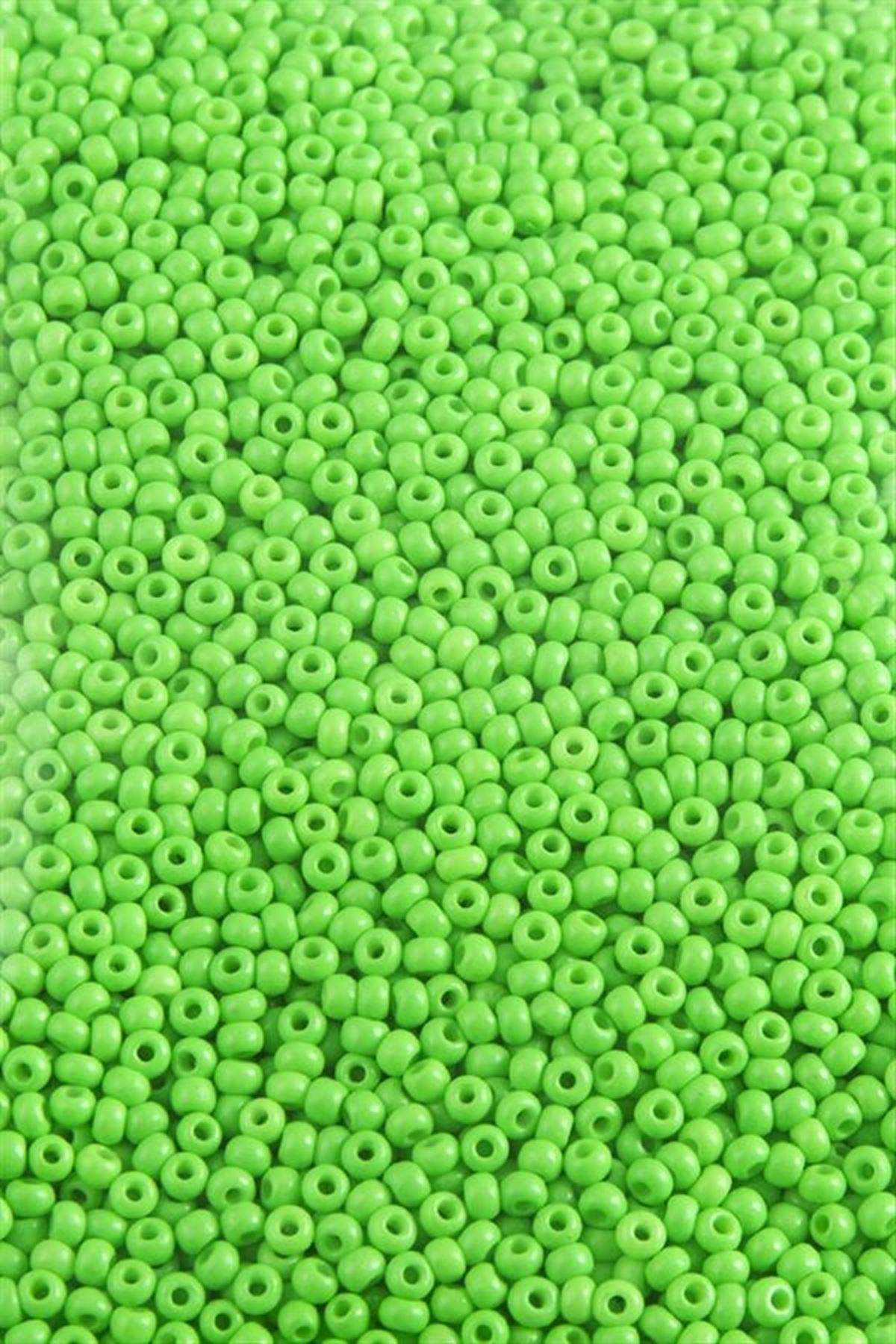 2 mm Yuvarlak Kum Boncuk 50 Gram - Yeşil