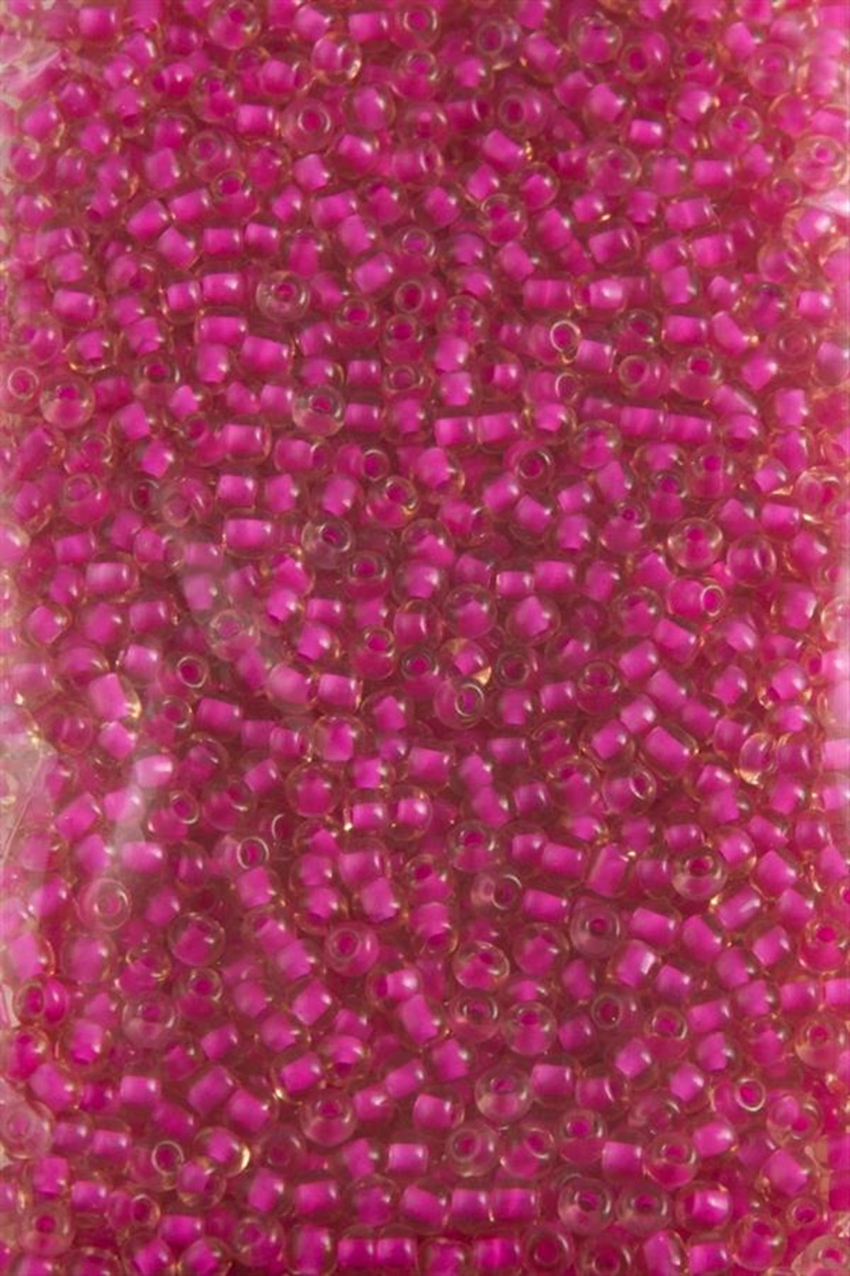 3 mm Yuvarlak Kum Boncuk 50 Gram - Pembe