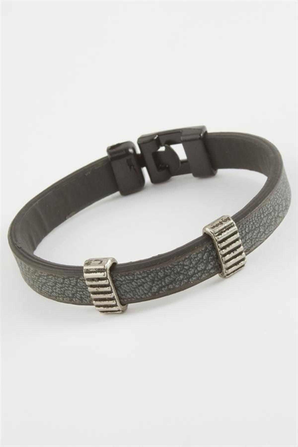 Kaliteli Suni Deri Bileklik - Yeşil