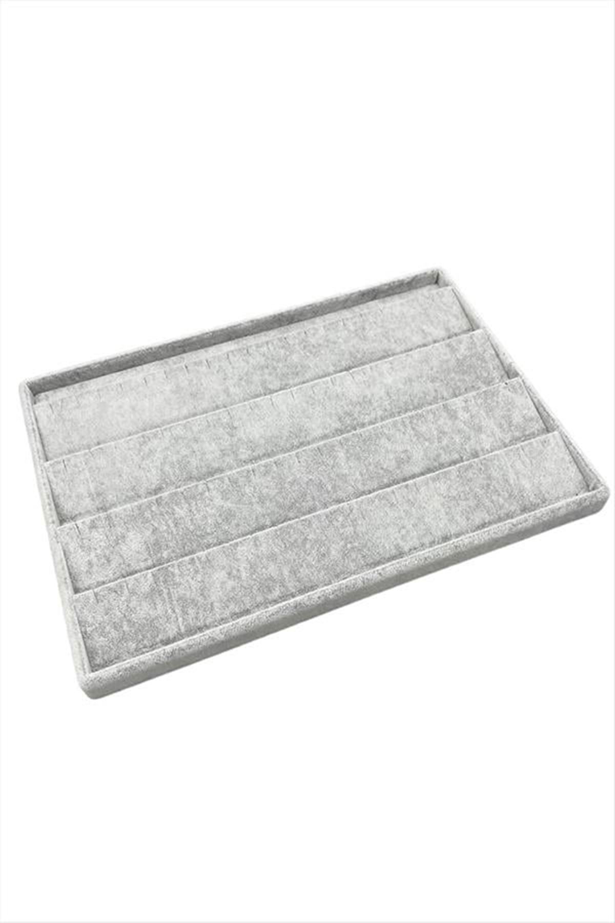 Yatay Anfora Kumaş Küpelik 24*34 cm - Gri
