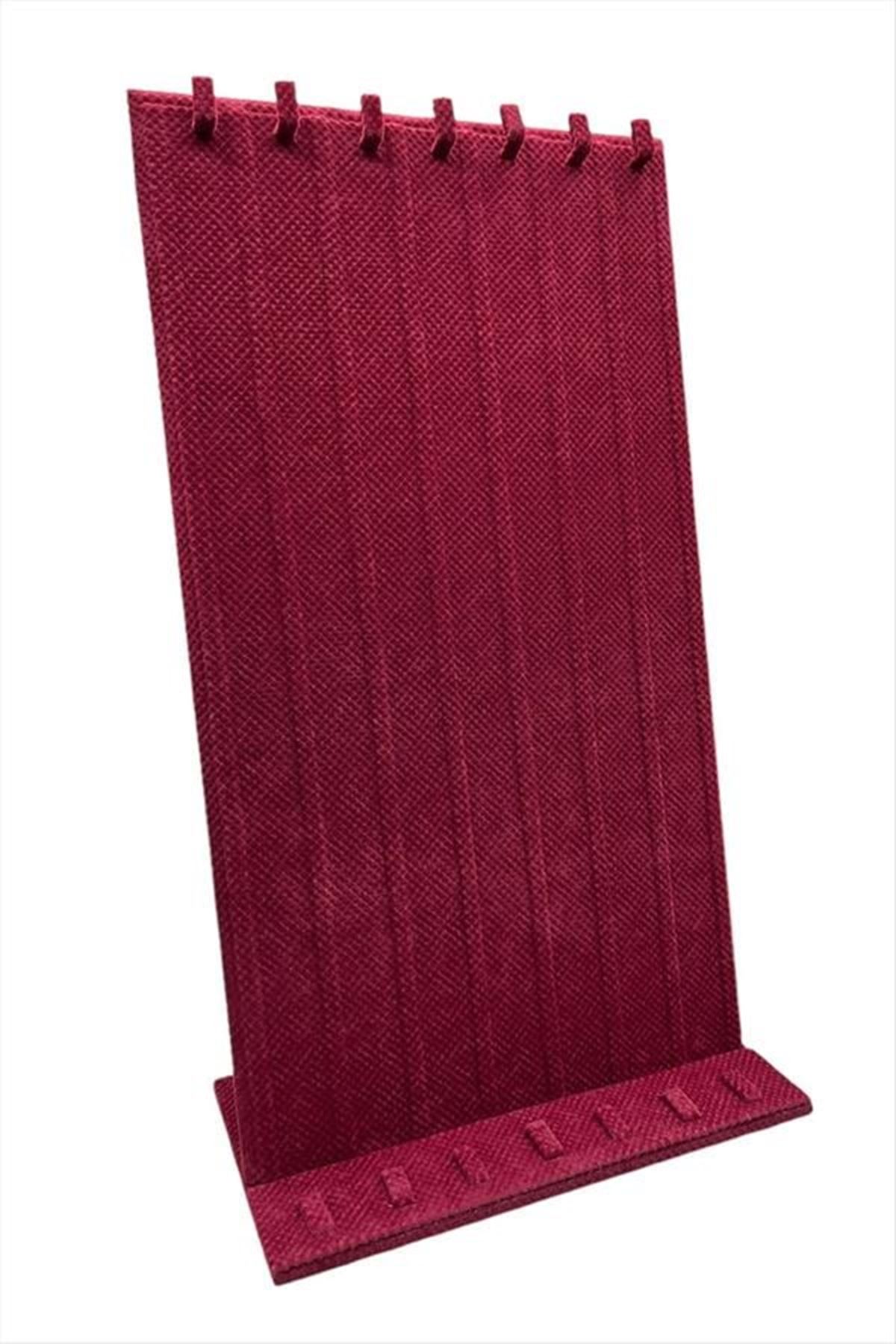 Kadife Tırnaklı Ayaklı Tesbih Standı - Bordo