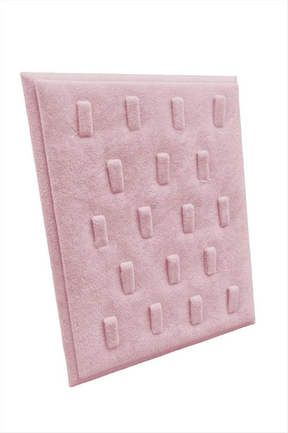 18 Tırnaklı Ayaklı Anfora Kumaş Yüzük Standı 17*20 cm - Açık Pembe