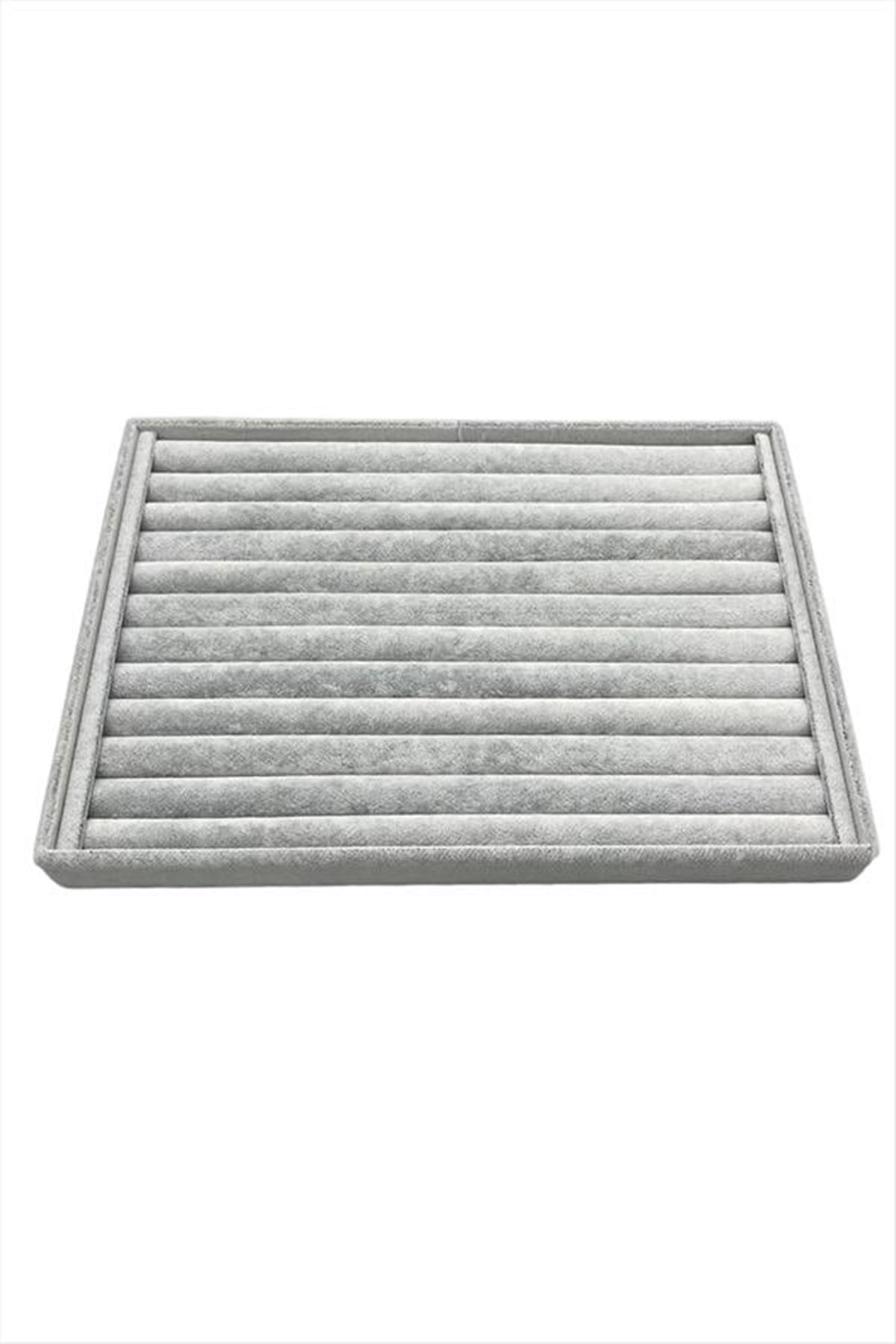 Yatay Sosisli Anfora Yüzük Kelepçe Standı 24*34 cm - Gri