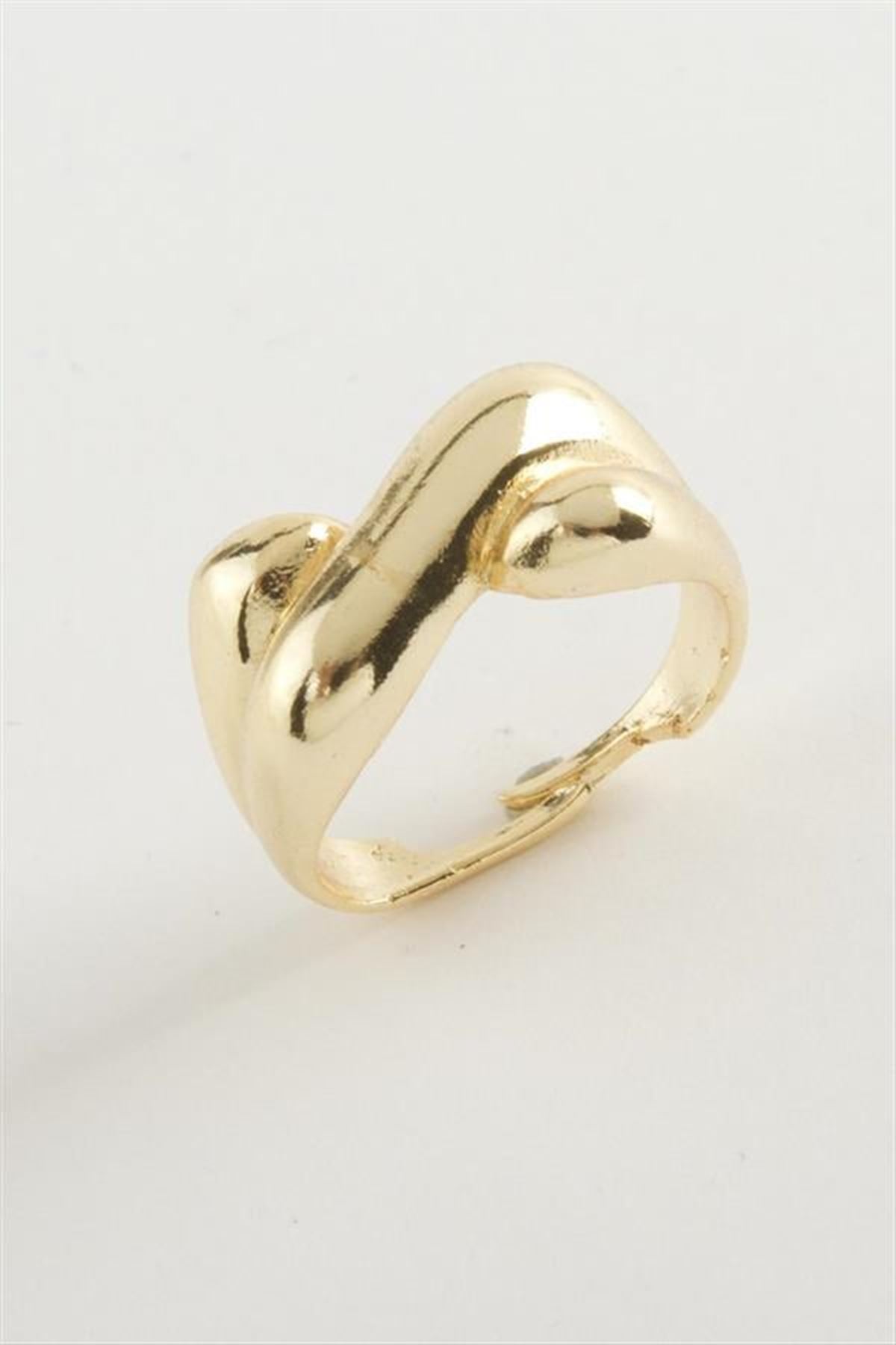 Oval Metal Yüzük - Gümüş Rengi