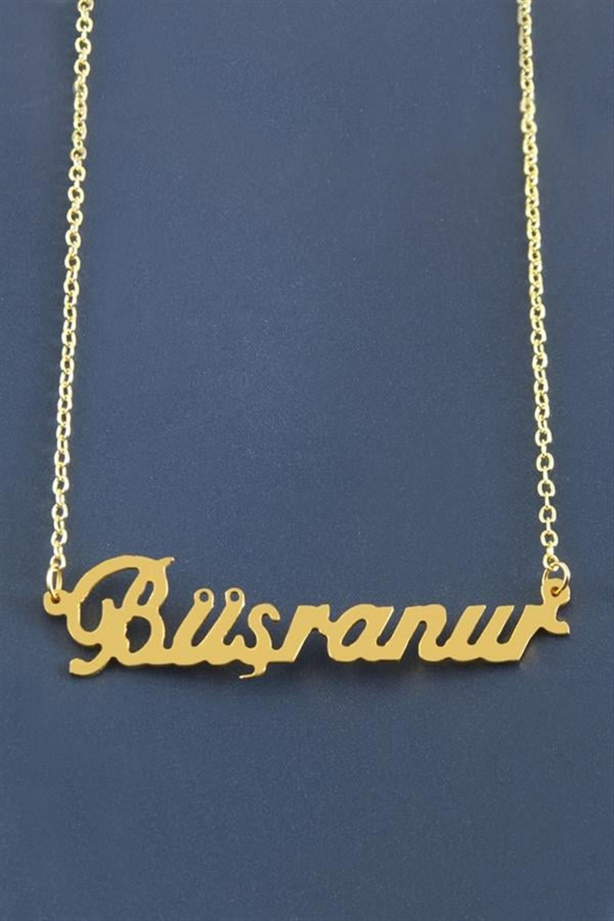 Büşranur İsimli Kolye - Sarı