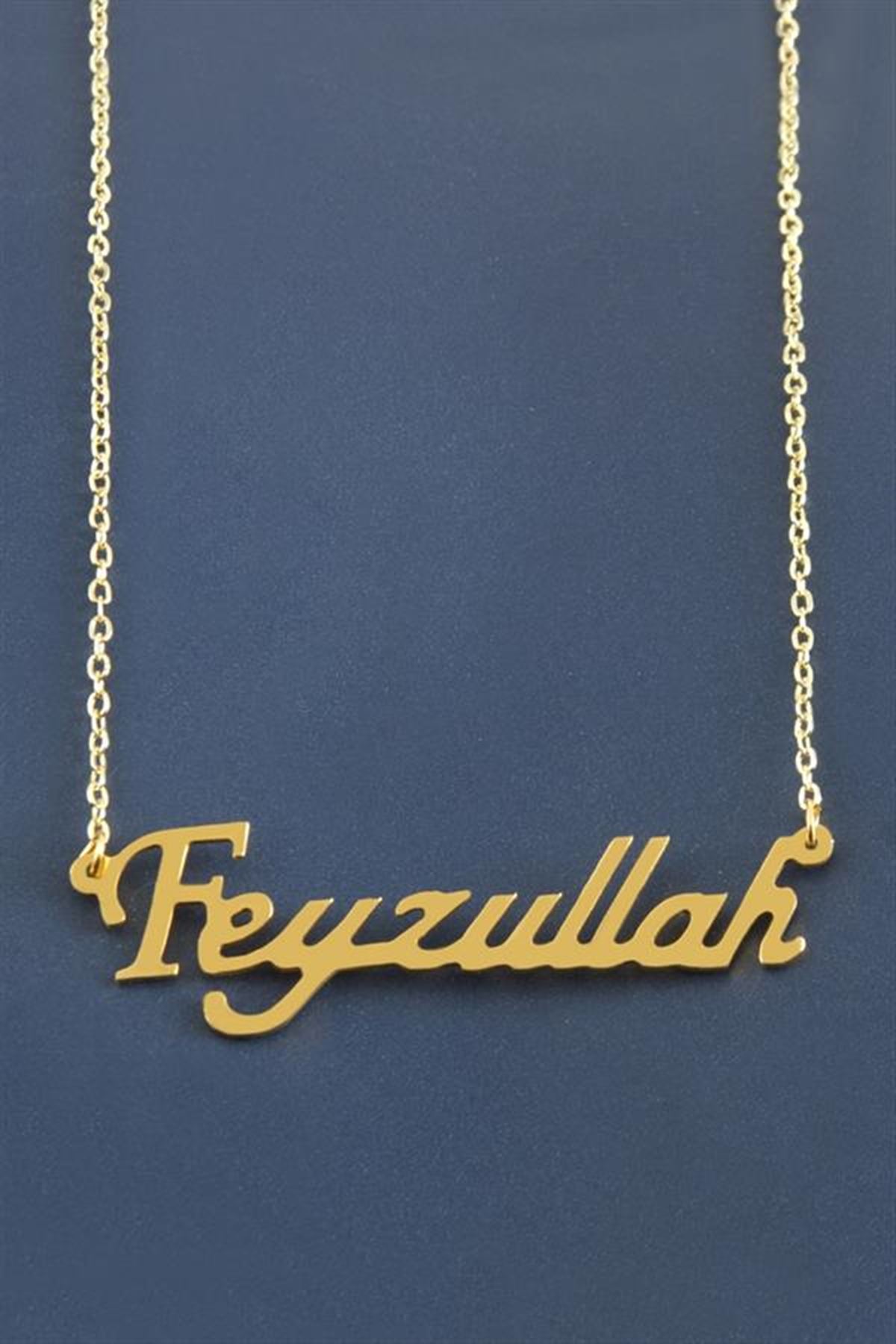 Feyzullah İsimli Kolye - Sarı