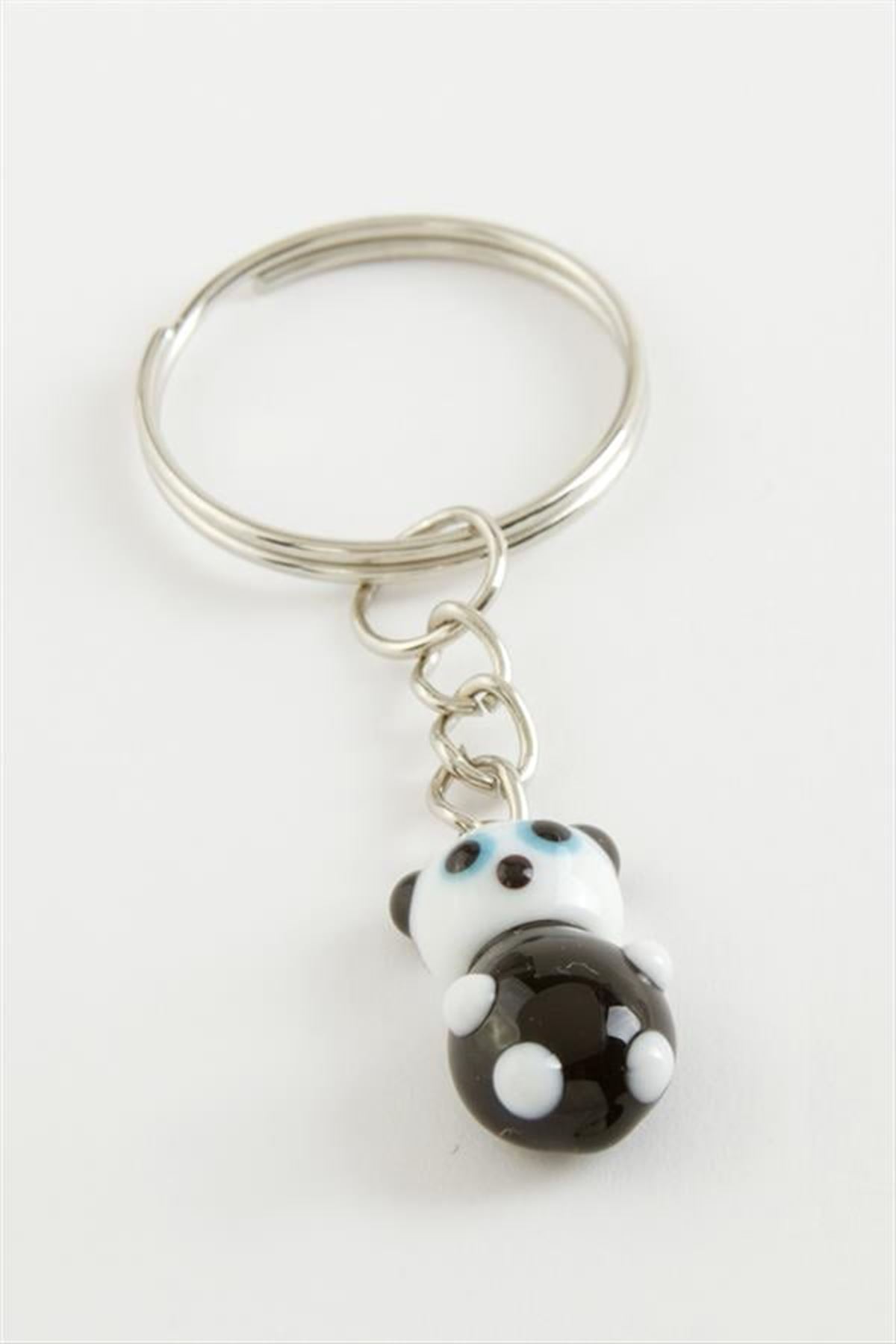 Panda Cam Anahtarlık - Siyah