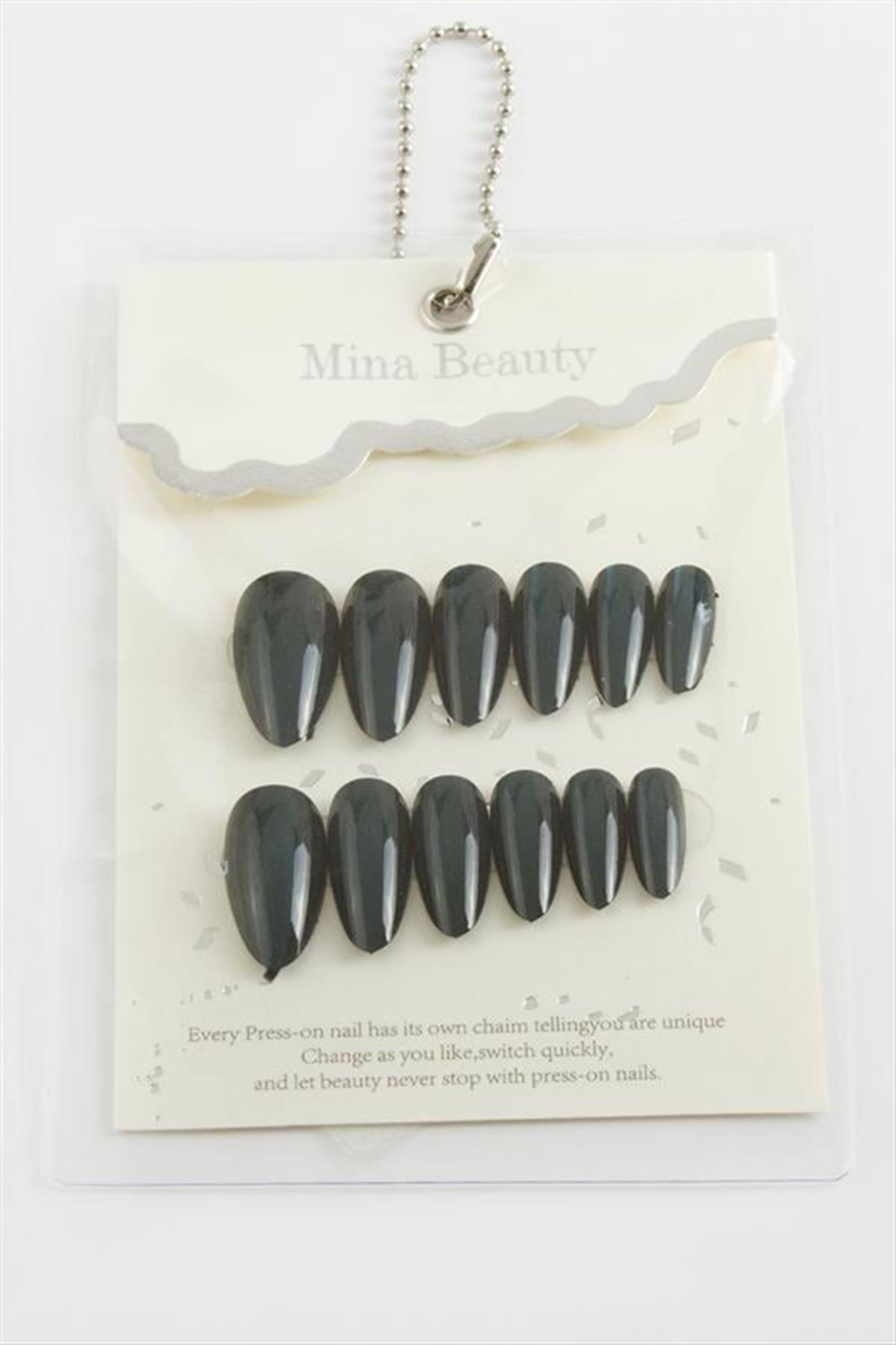 Mina Beauty Kedi Gözü Takma Tırnak - Lacivert