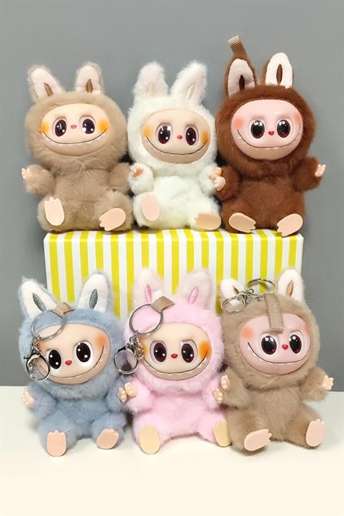 Labubu Peluş Çanta Anahtarlık - Karışık Renk 1