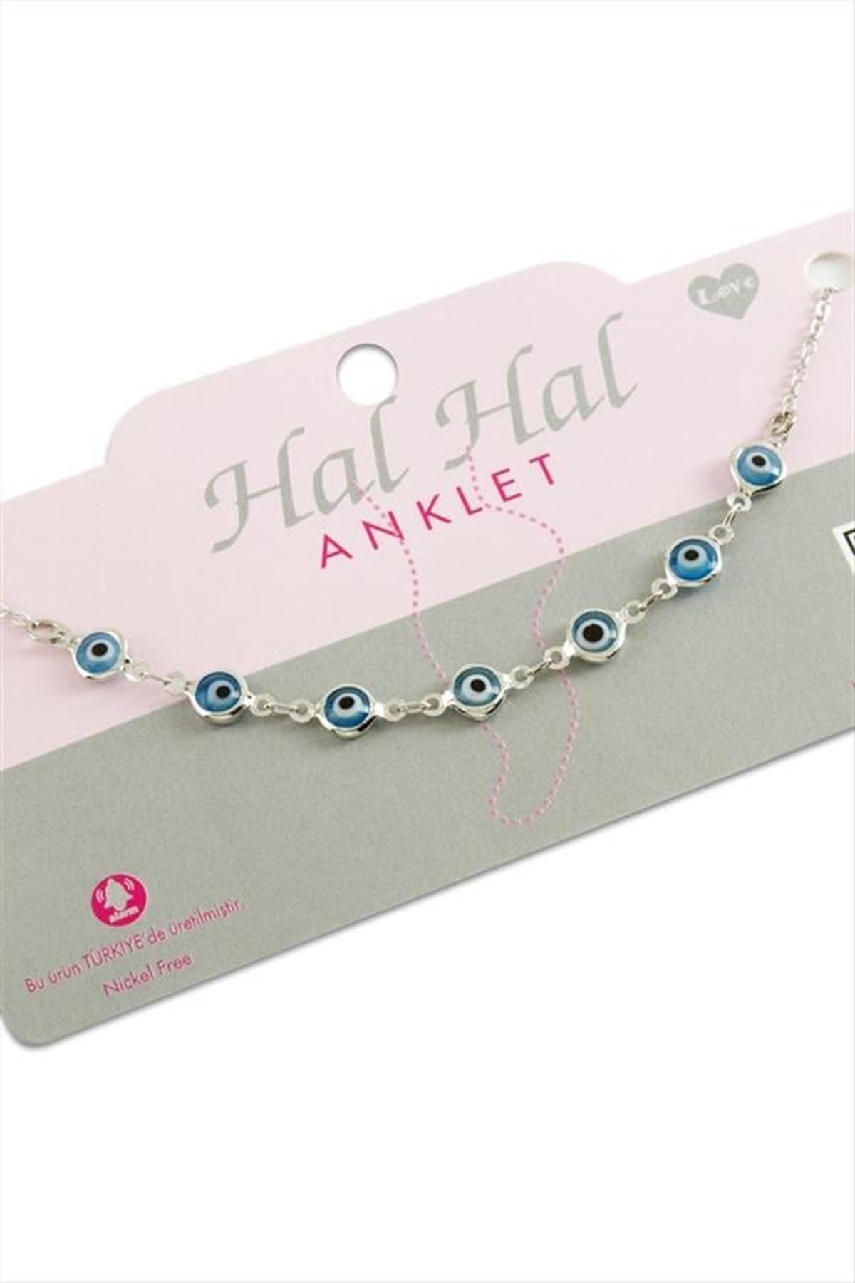 Nazar Mineli Halhal - Gümüş Rengi