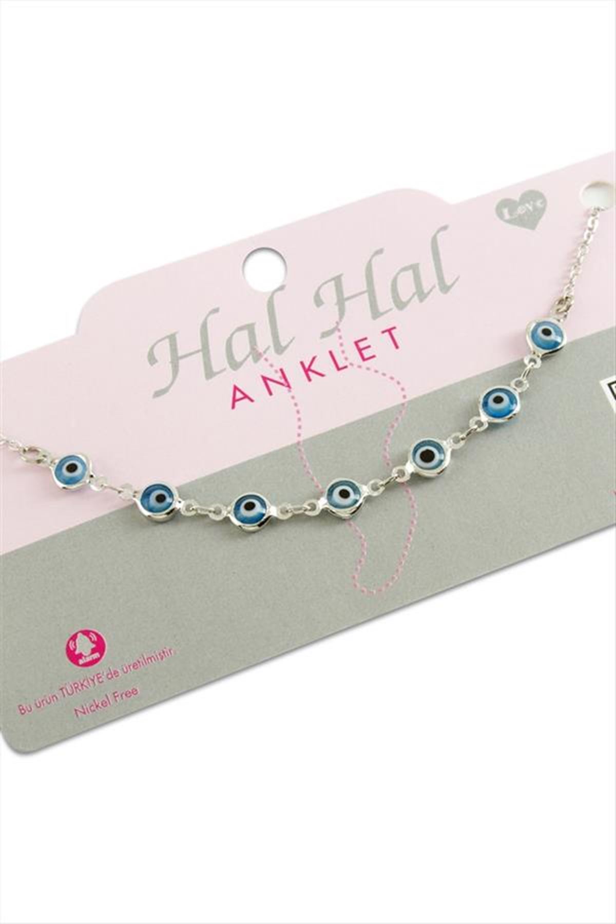 Nazar Mineli Halhal - Gümüş Rengi