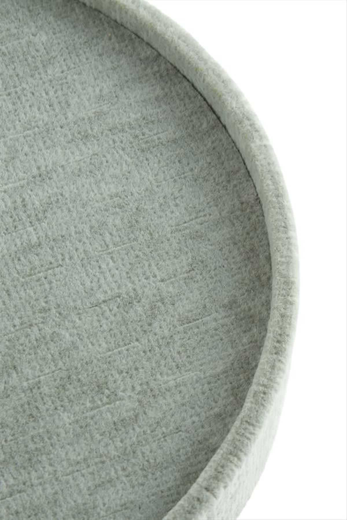 Yuvarlak Ahşap Anfora Kumaş Piercing Küpelik 20 cm - Yeşil