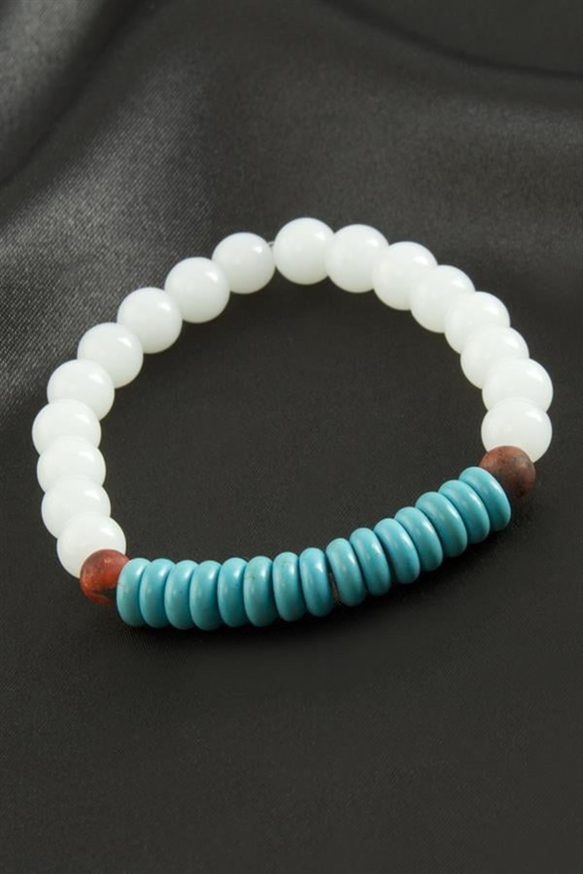 Firuze Ceyt Doğaltaş Bileklik - Beyaz