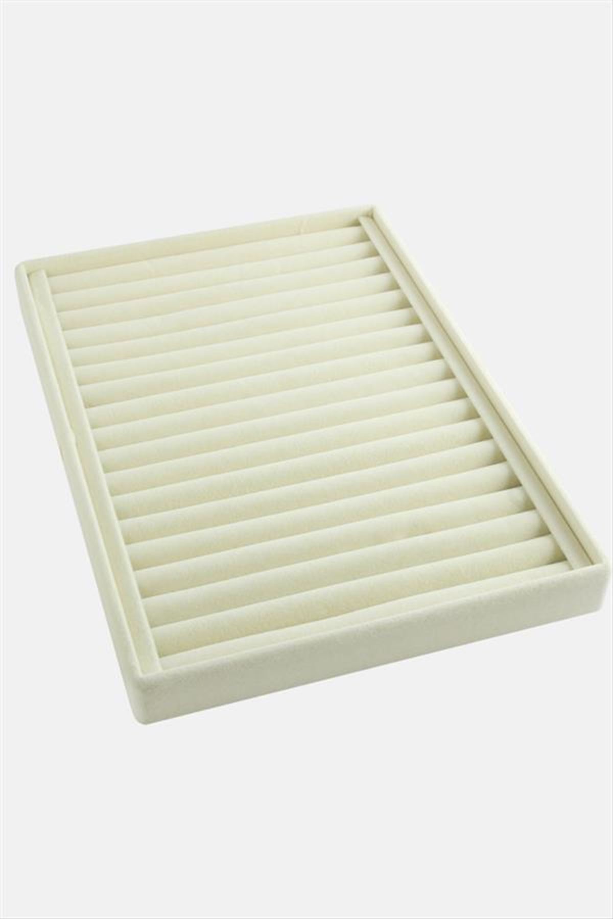 Dik Sosisli Anfora Yüzük Kelepçe Standı 24*34 cm - Krem