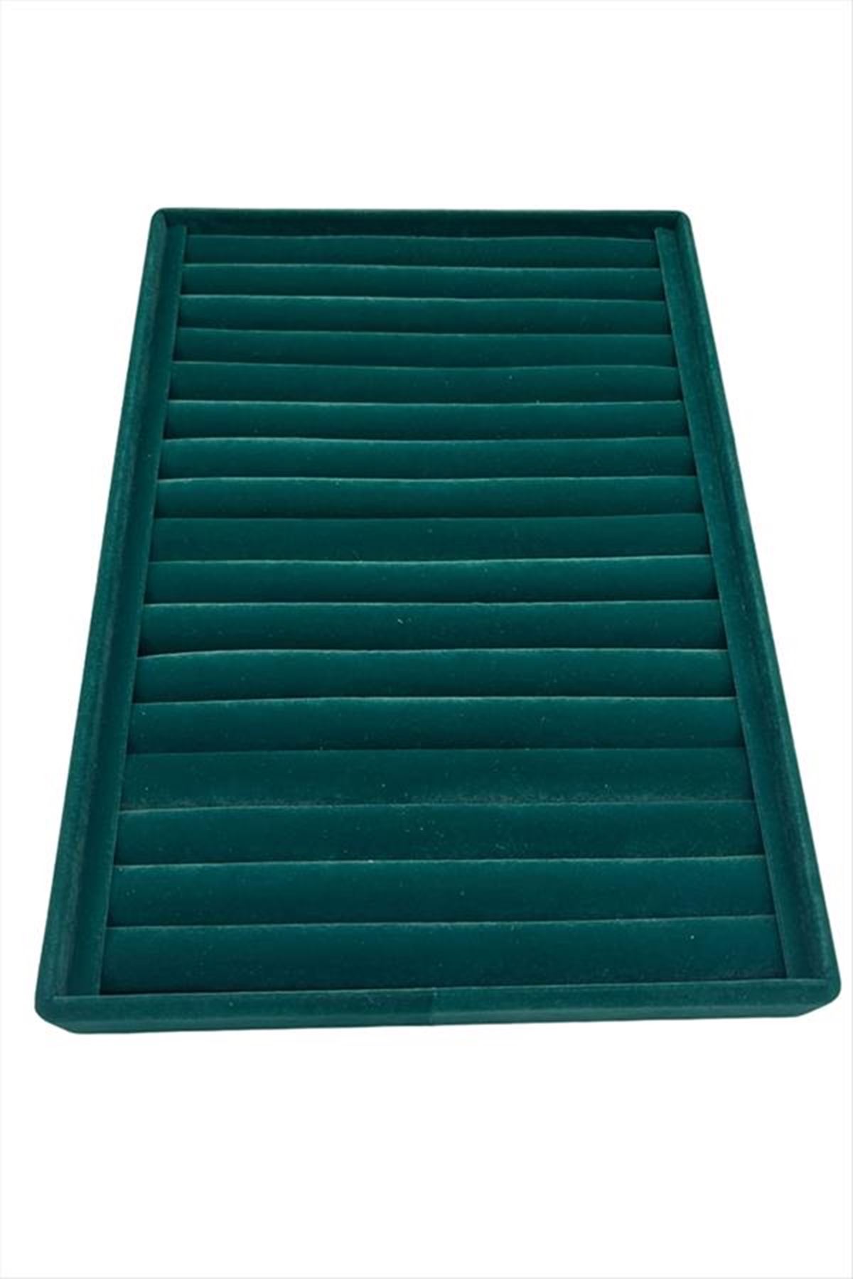 Dik Sosisli Anfora Yüzük Kelepçe Standı 24*34 cm - Yeşil