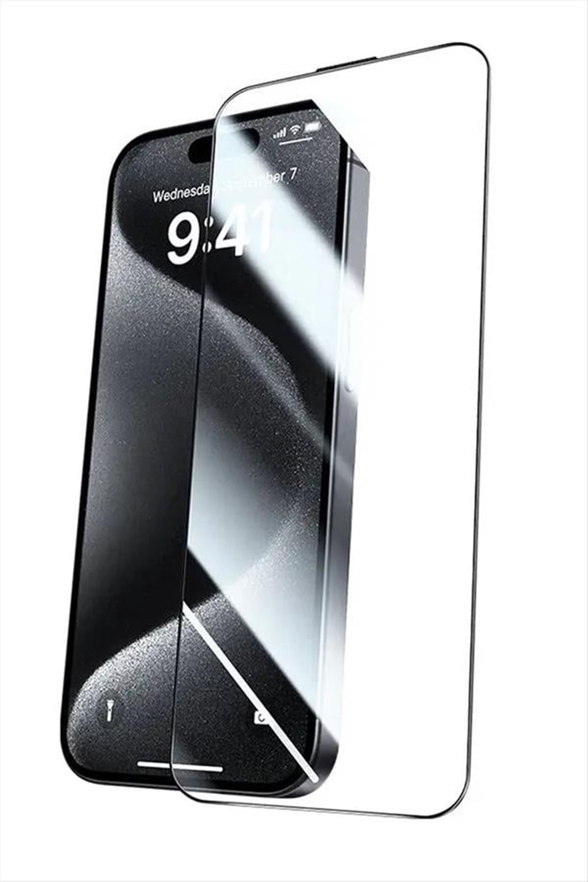 İphone 16 Pro Kırılmaz Cam Ekran Koruyucu - Şeffaf