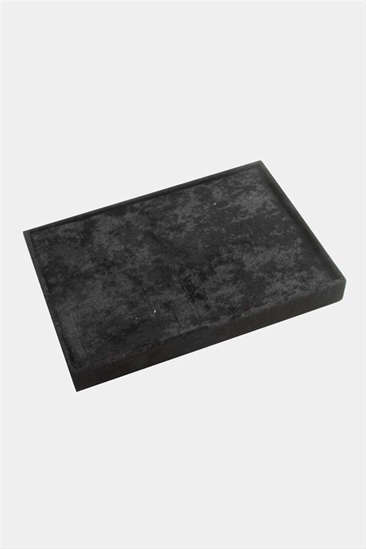 Dikey Anfora Kumaş Batırmalı Yüzük Tablası 17*23 - Siyah