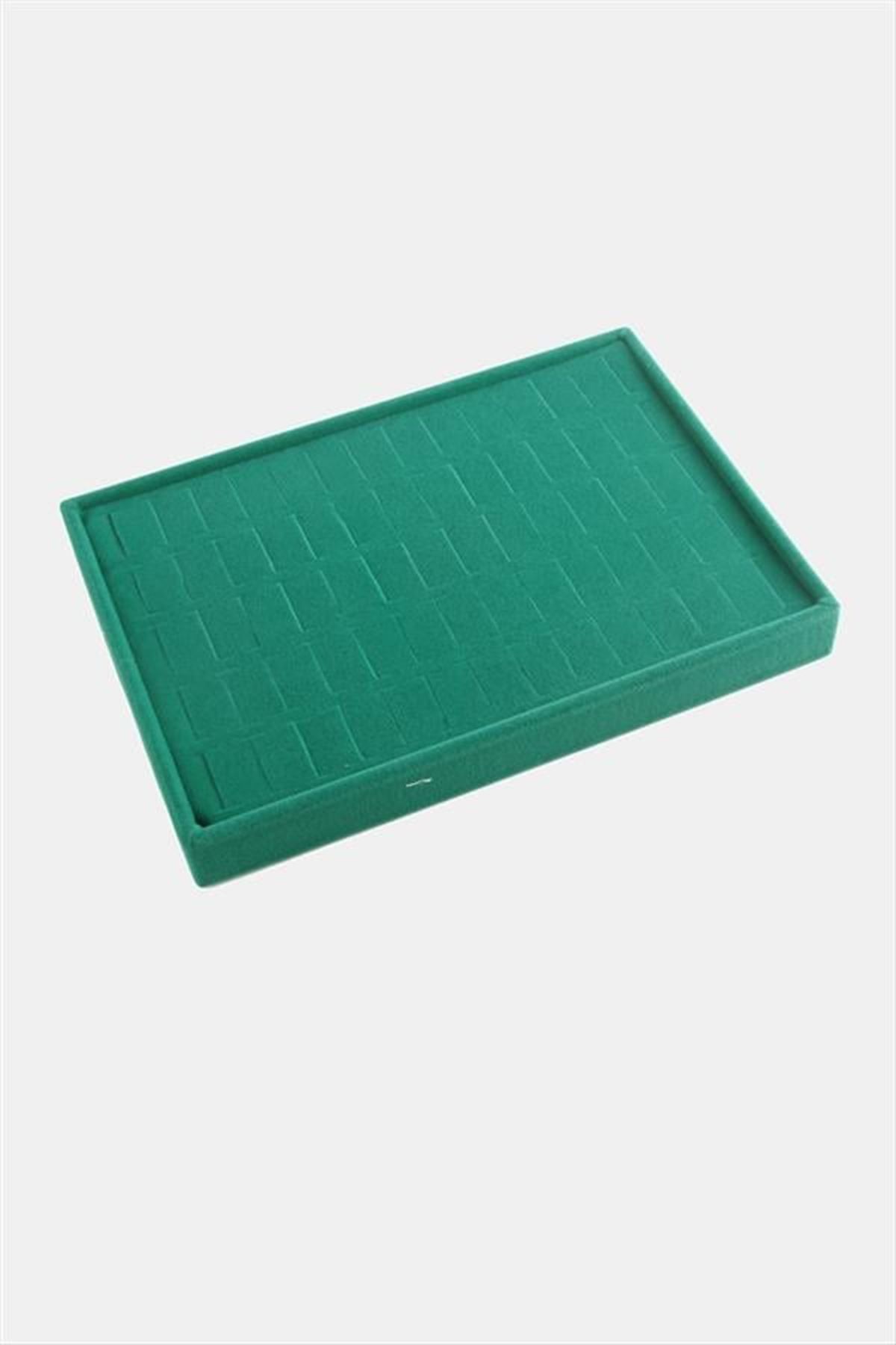 Dikey Anfora Kumaş Batırmalı Yüzük Tablası 17*23 - Yeşil