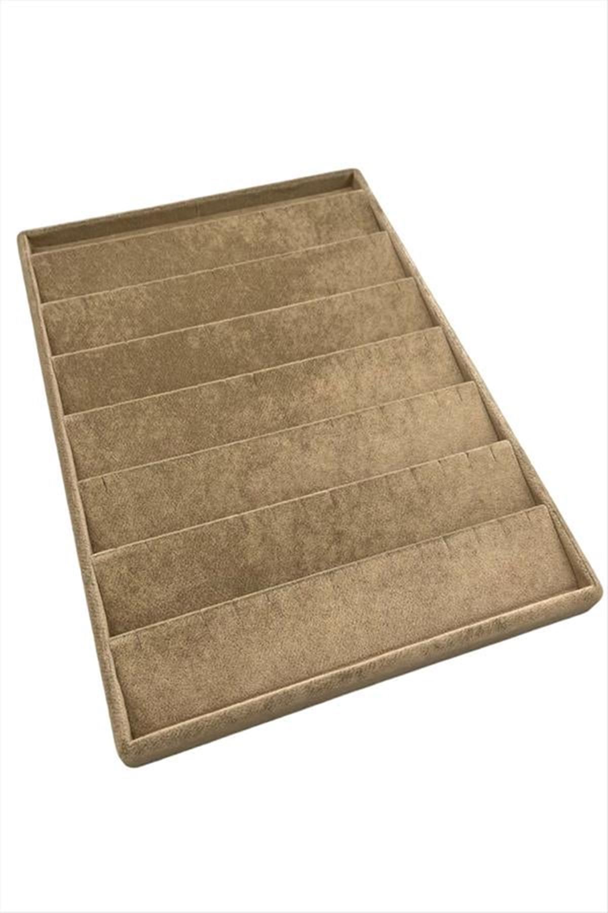 Dik Anfora Kumaş Küpelik 24*34 - Açık Kahverengi