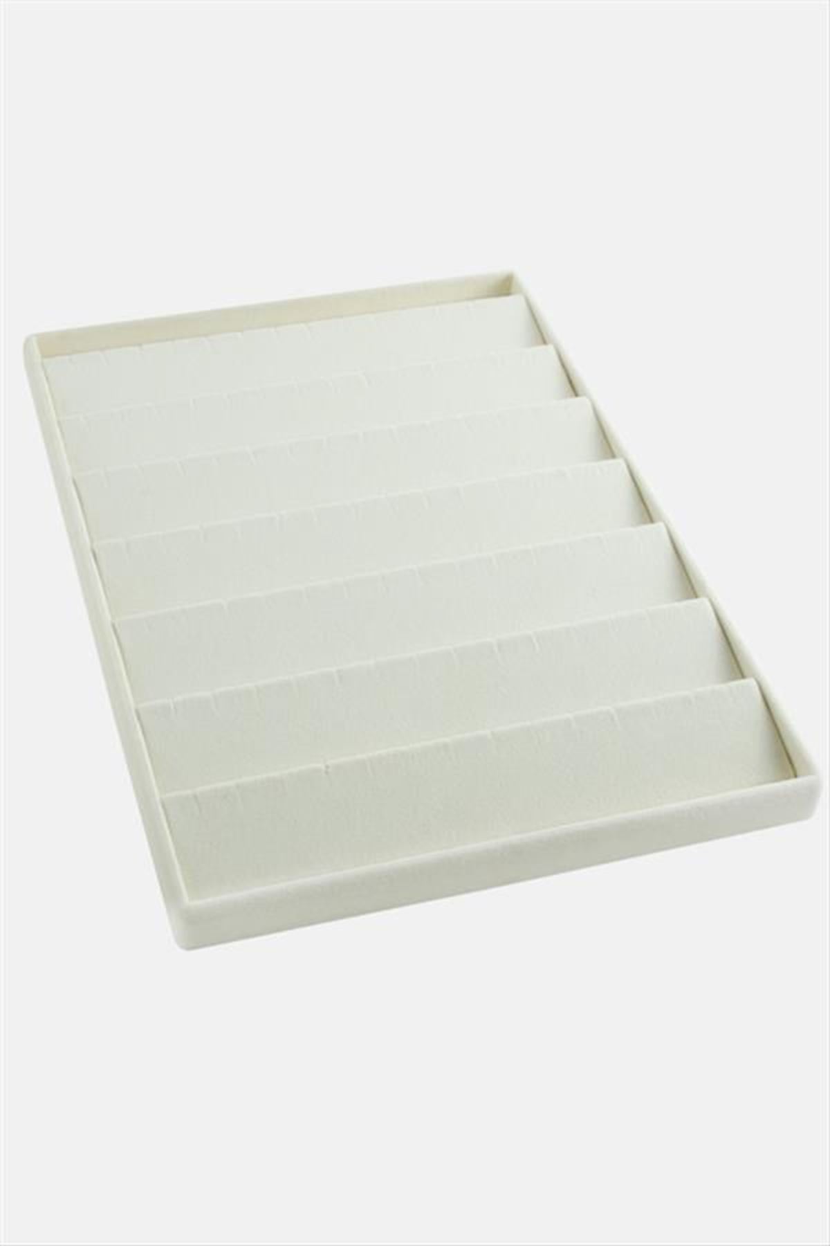 Dik Anfora Kumaş Küpelik 24*34 - Krem