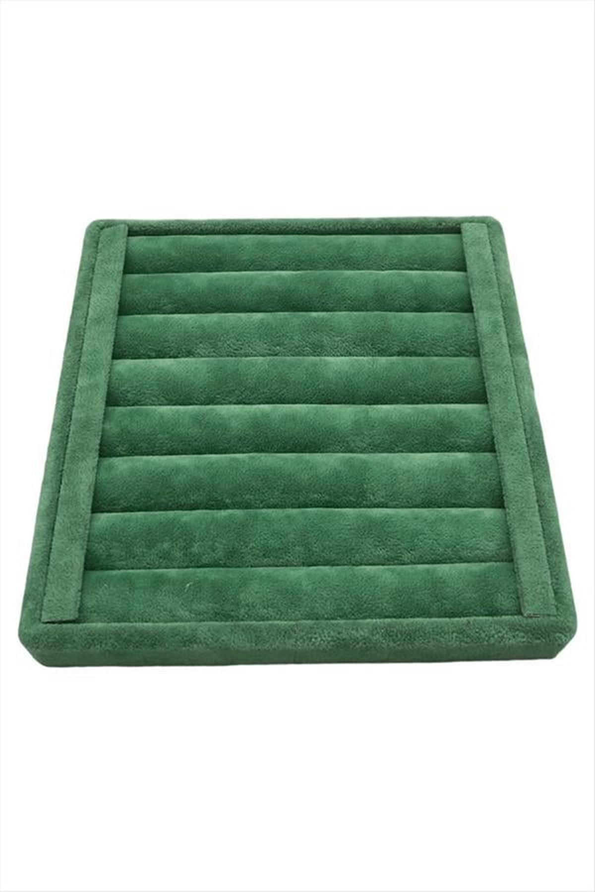 Yatay Sosisli Anfora Yüzük Kelepçe Standı 15*15 cm - Yeşil