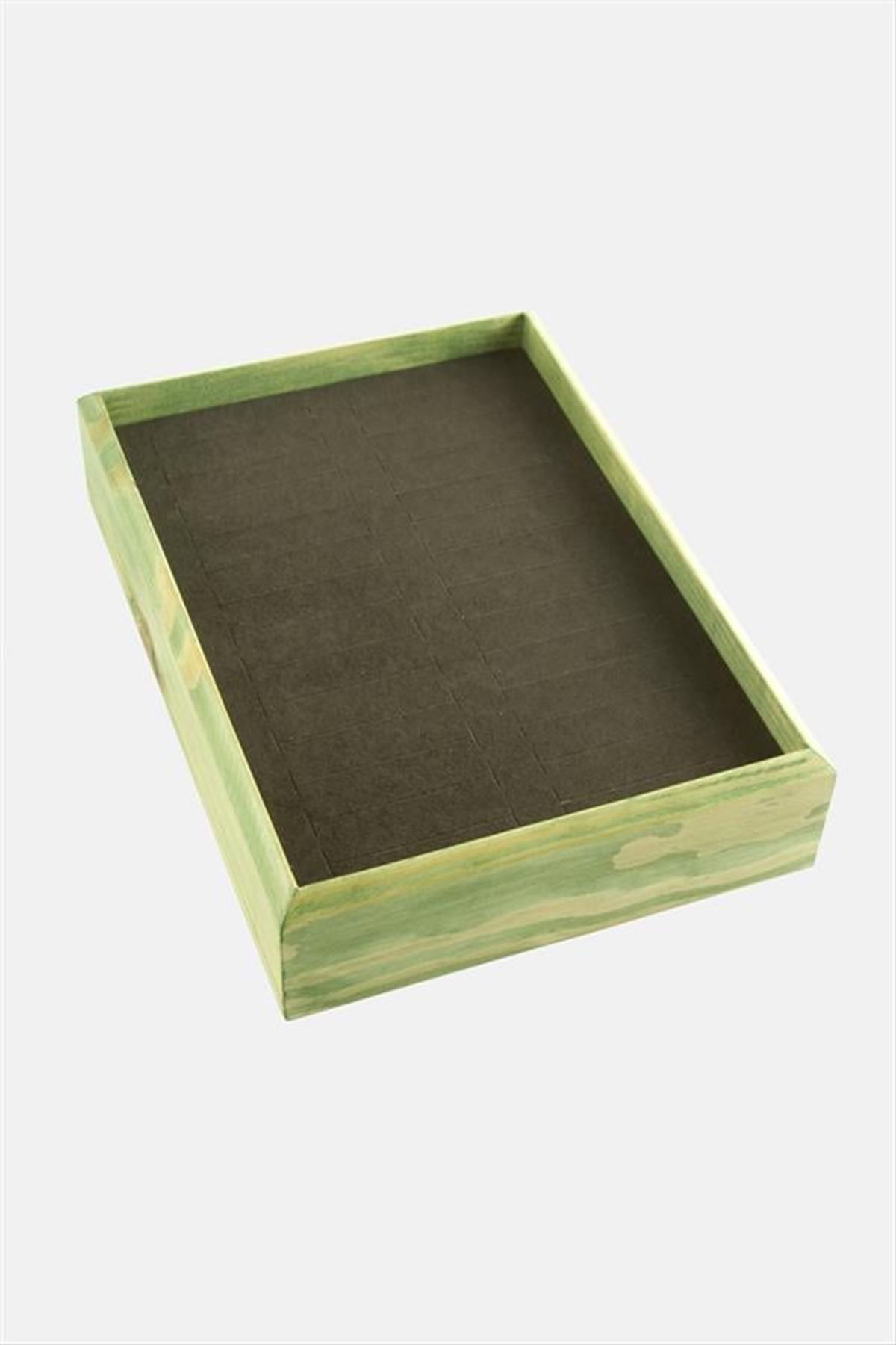 Ahşap Anfora Kumaş Bileklik Standı 17*24 - Füme