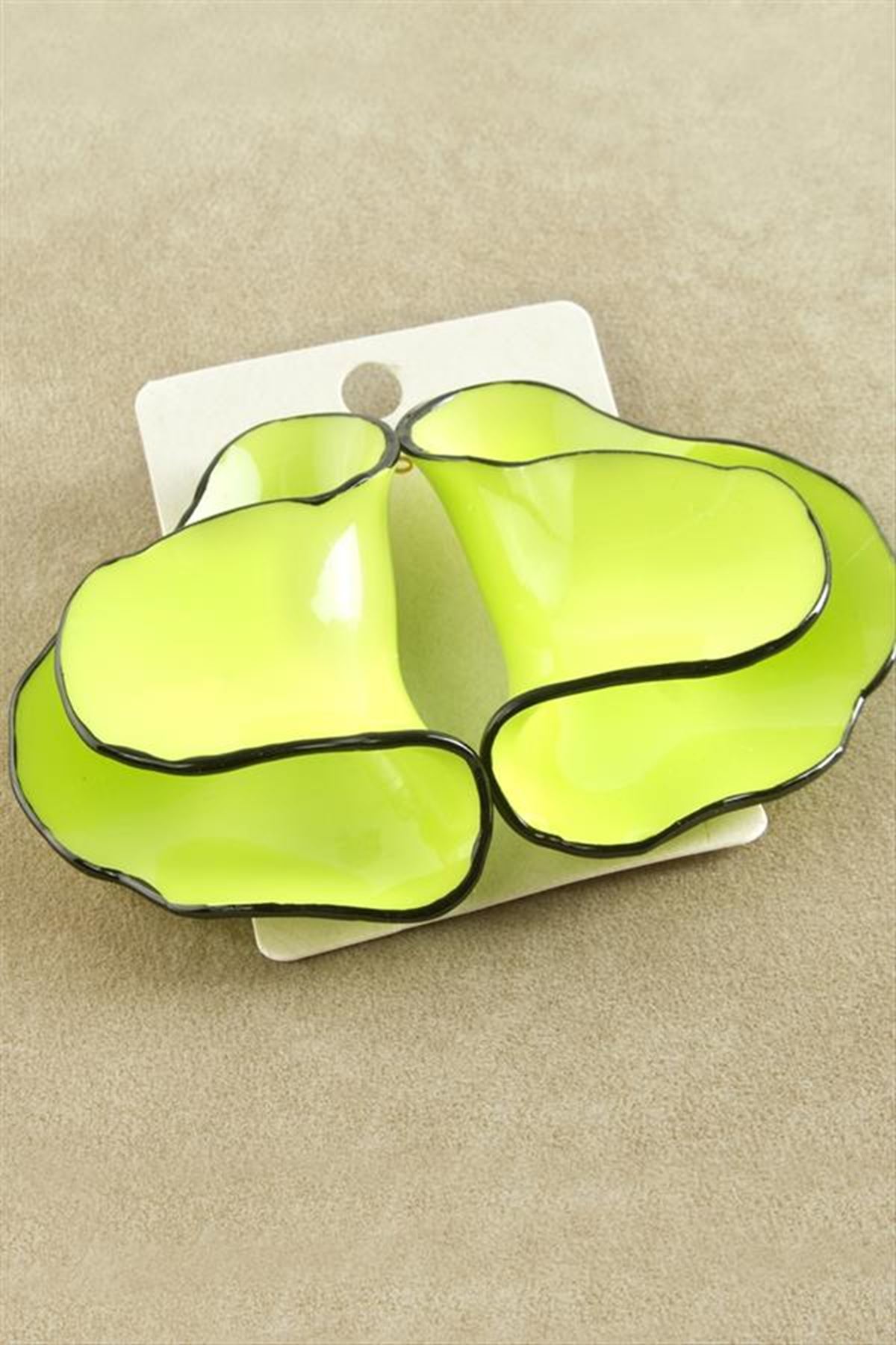 Oval Zr Model Küpe - Kırmızı