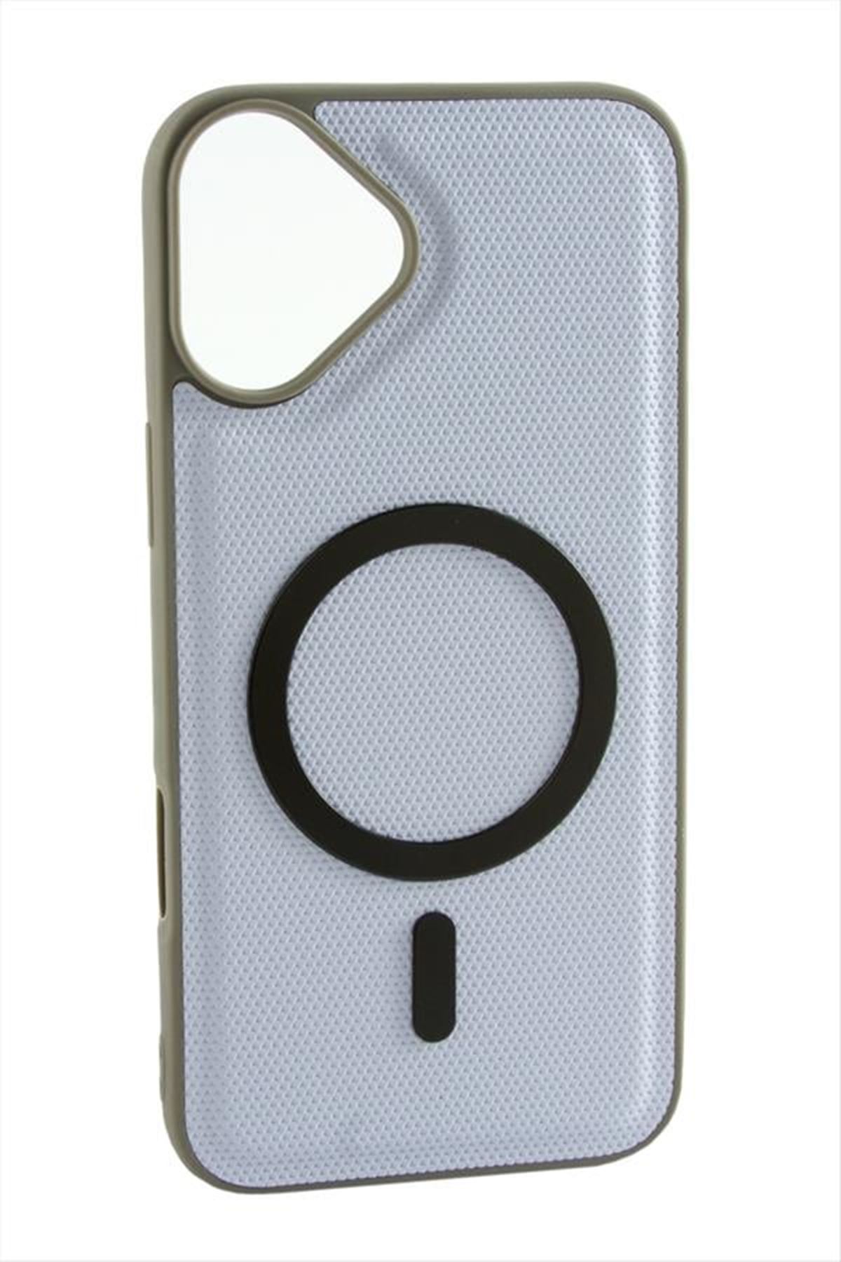 İphone 16 Plus Magsaff Kapak Kılıf - Mavi