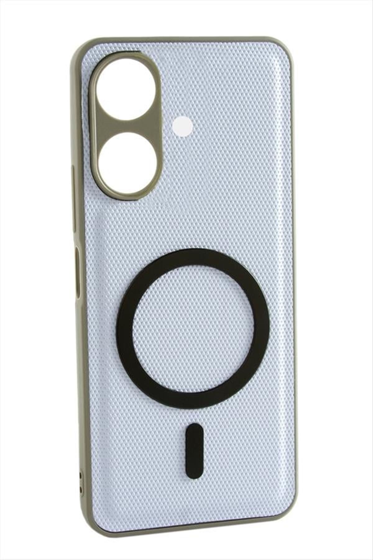 Samsung Glaxy A06 Magsaff Kapak Kılıf - Mavi