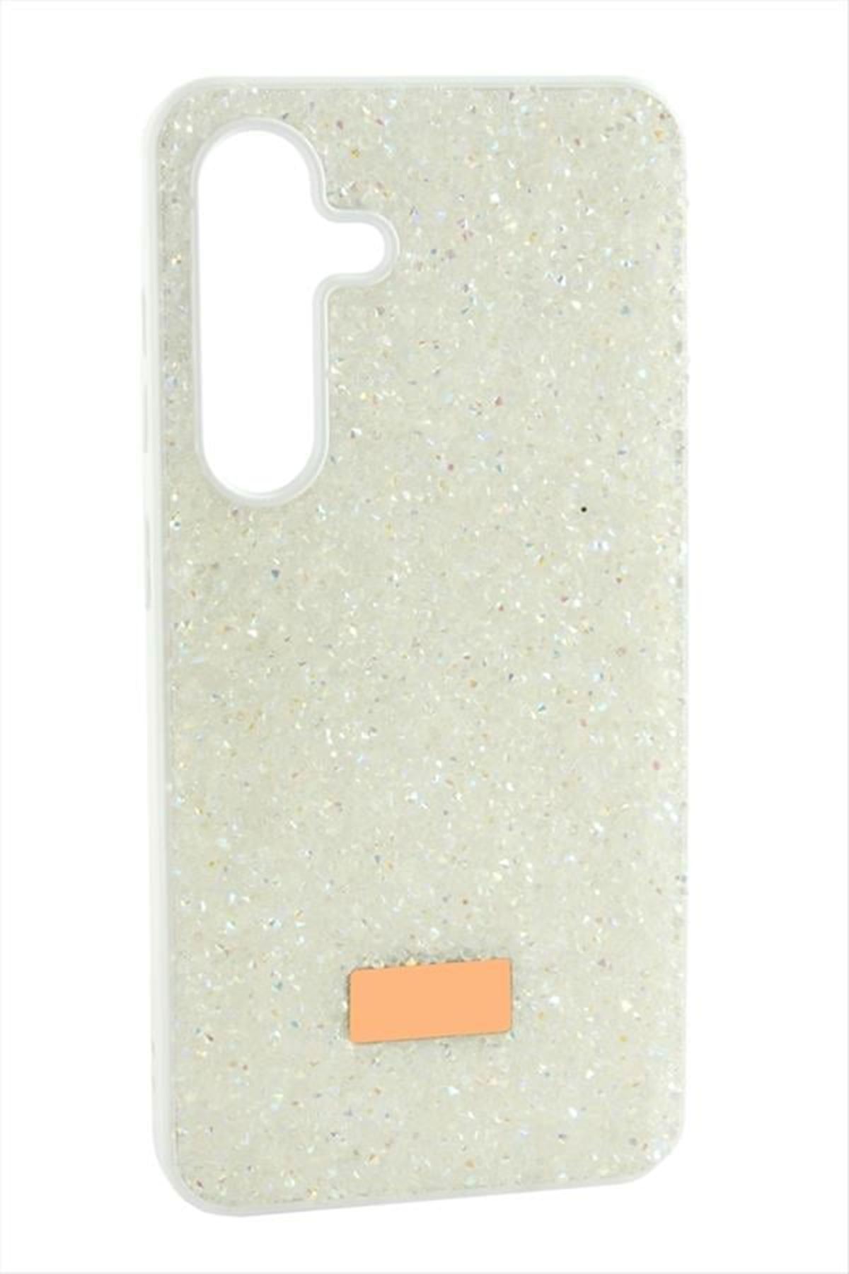 Samsung Galaxy S24 Taşlı Kapak Kılıf - Beyaz