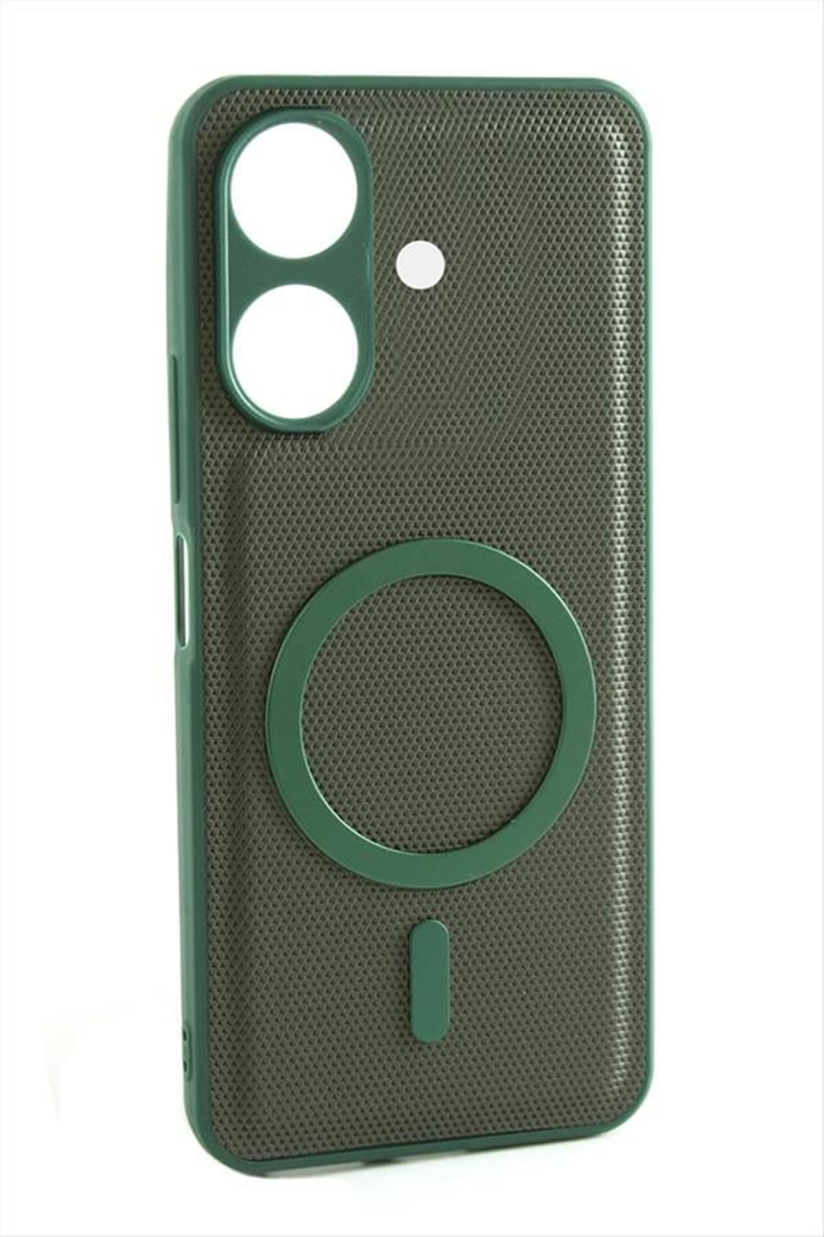 Xiaomi Redmi 13C Magsaff Kapak Kılıf - Yeşil