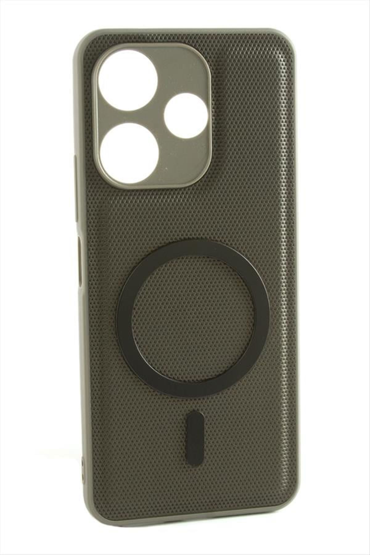 Xiaomi Redmi 13 Magsaff Kapak Kılıf - Gri