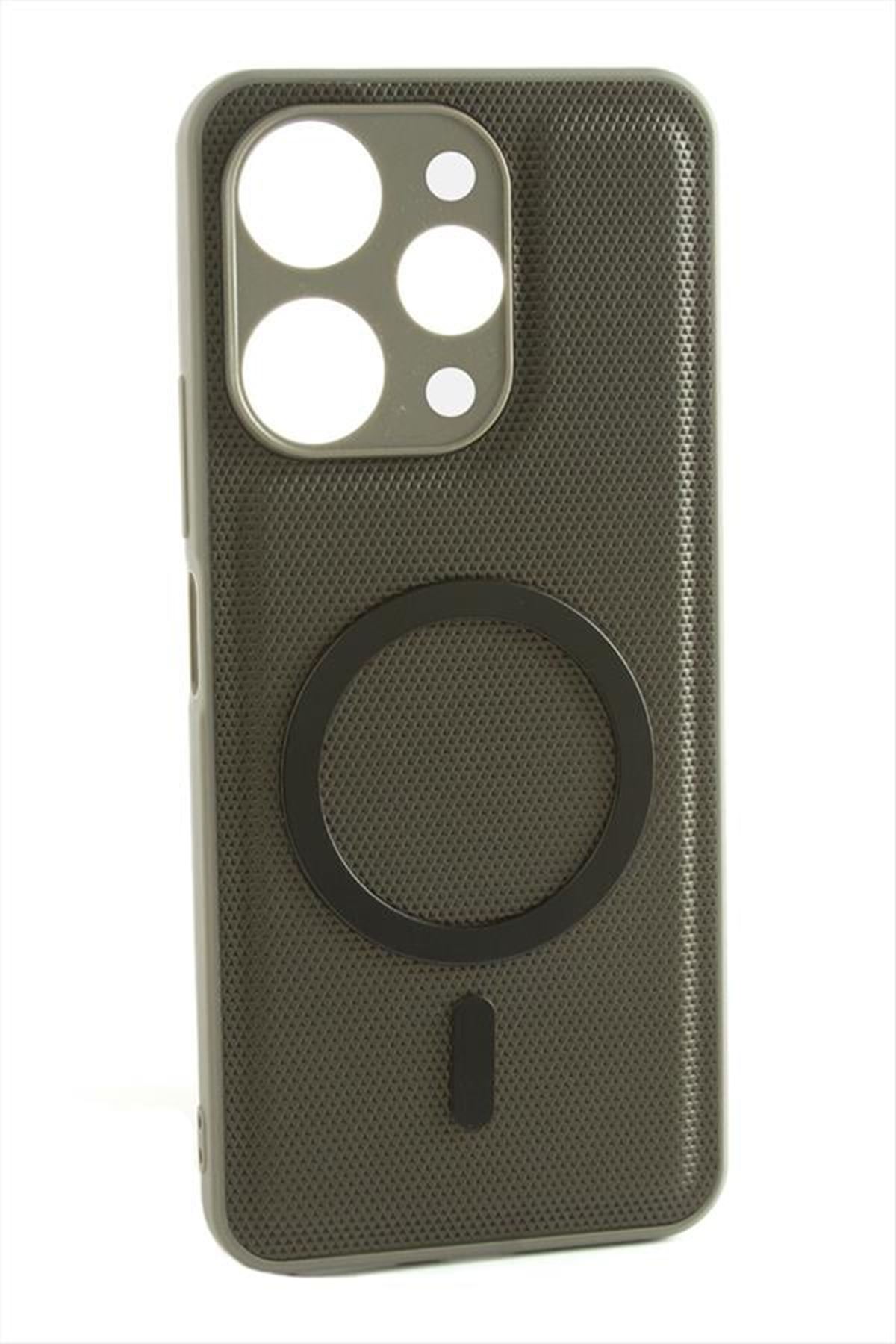 Xiaomi Redmi 12 Magsaff Kapak Kılıf - Gri