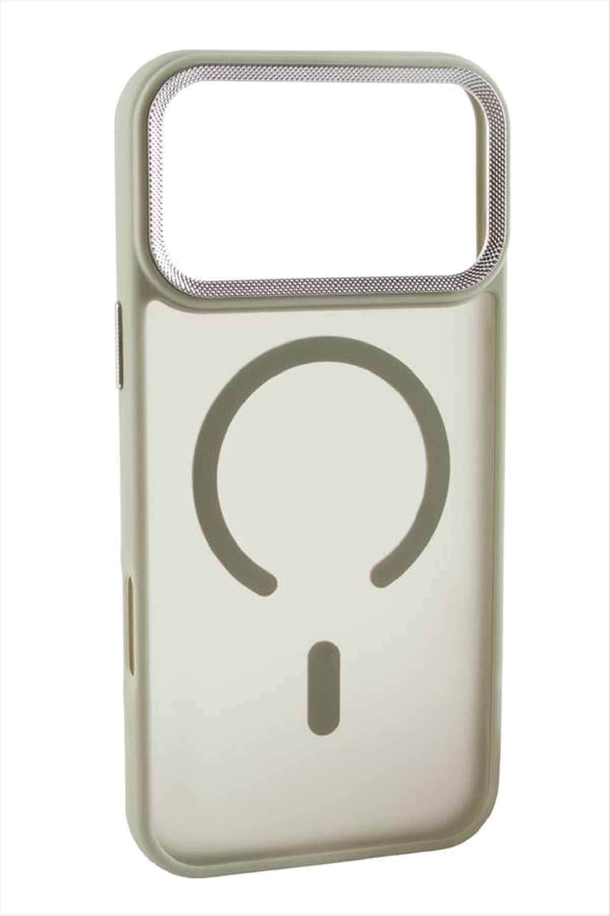 İphone 17 Pro Max Magsaff Kapak Kılıf - Gri
