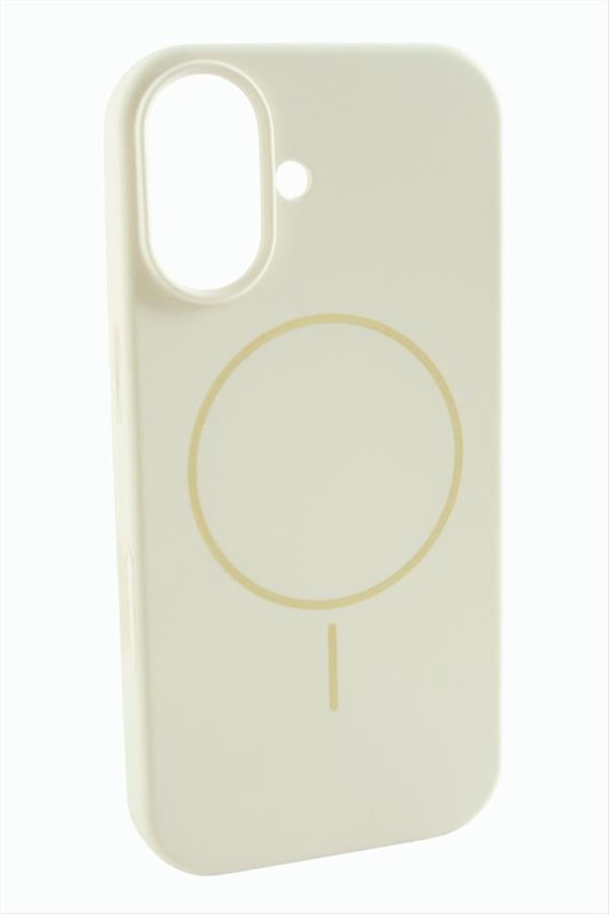 İphone 17 Magsaff Kapak Kılıf - Krem