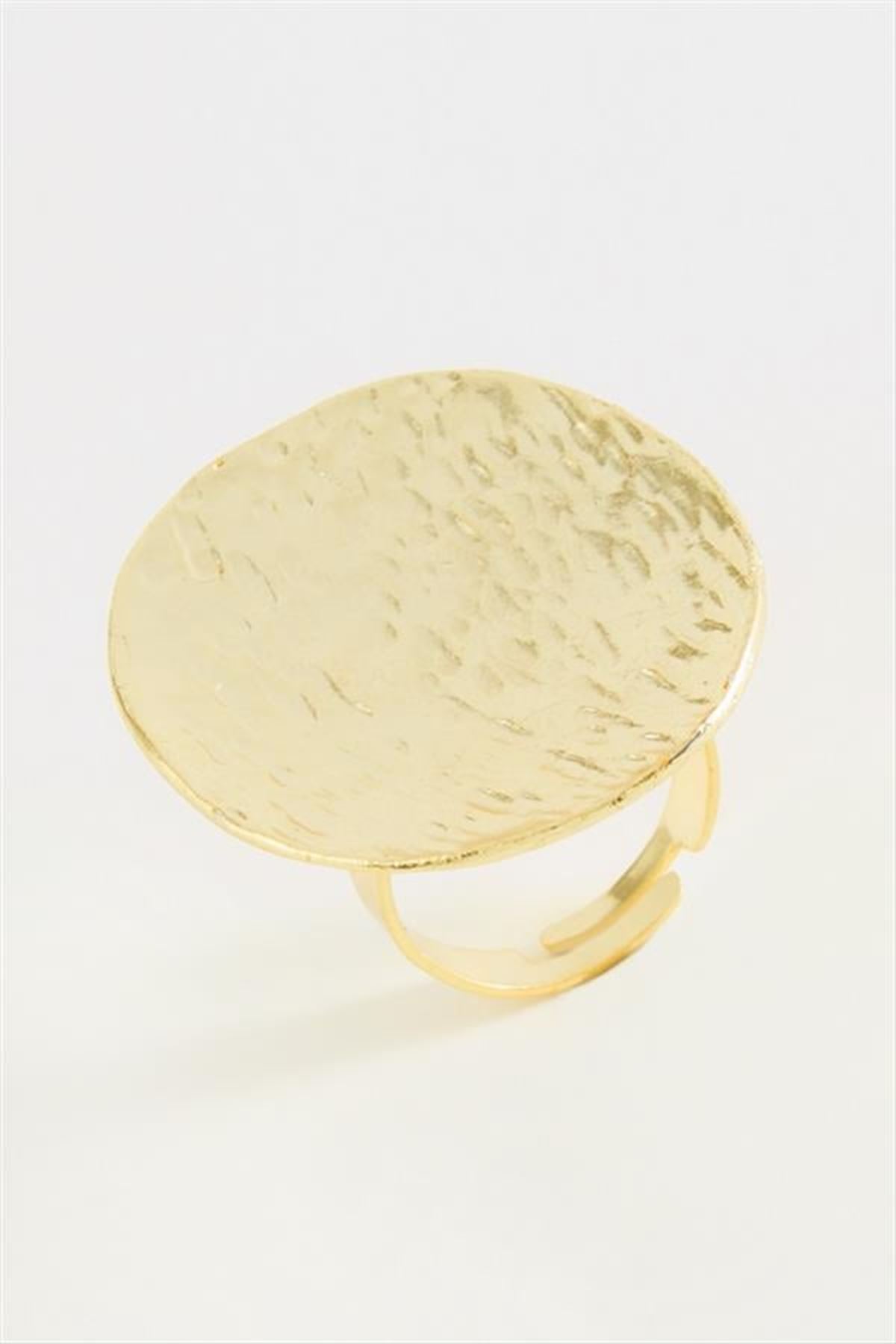 Oval Metal Yüzük - Gümüş Rengi