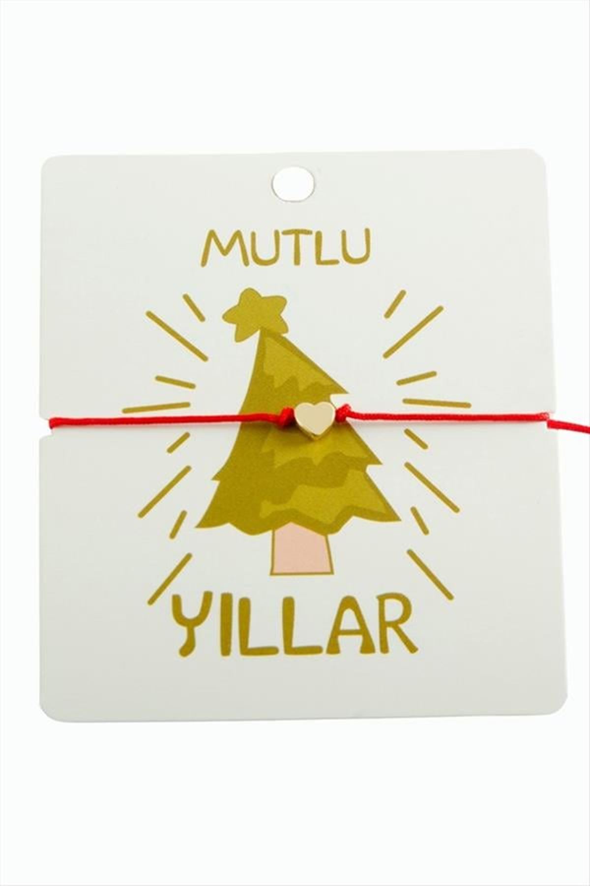 Kalp Yılbaşı Bilekliği - Kırmızı