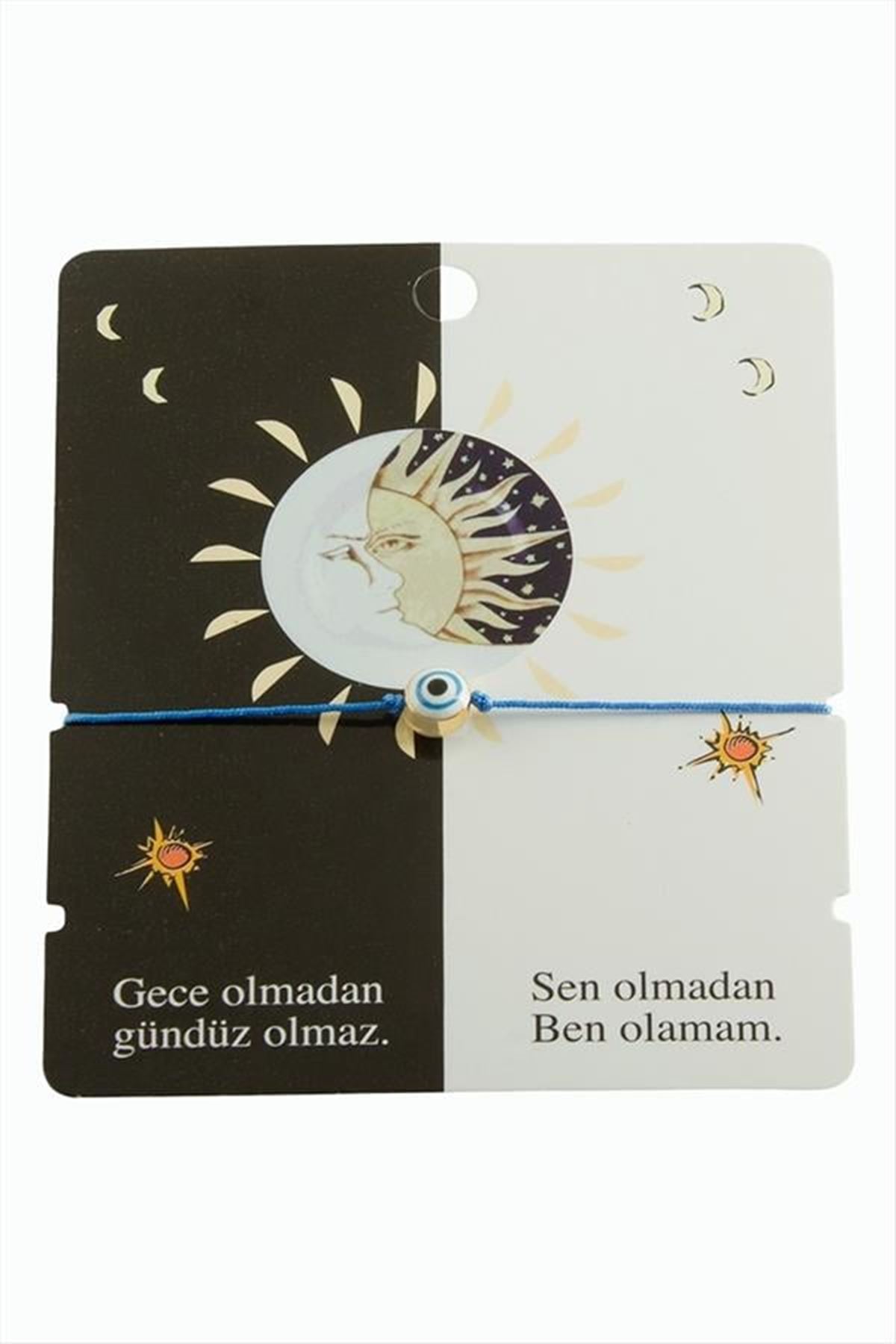 Nazar İp Bileklik - Mavi