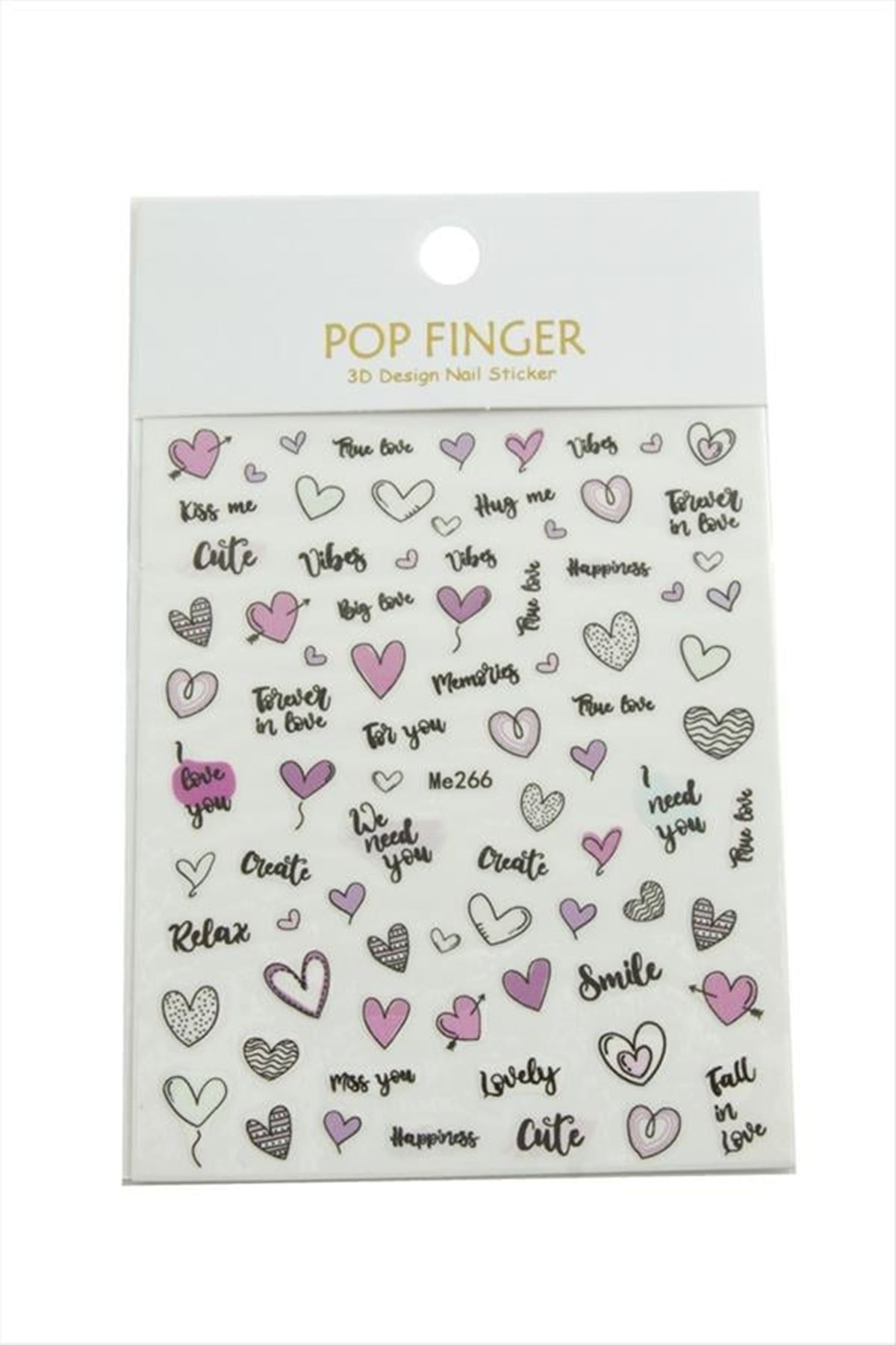 Kalp Tattoo Dövme Sticker - Pembe
