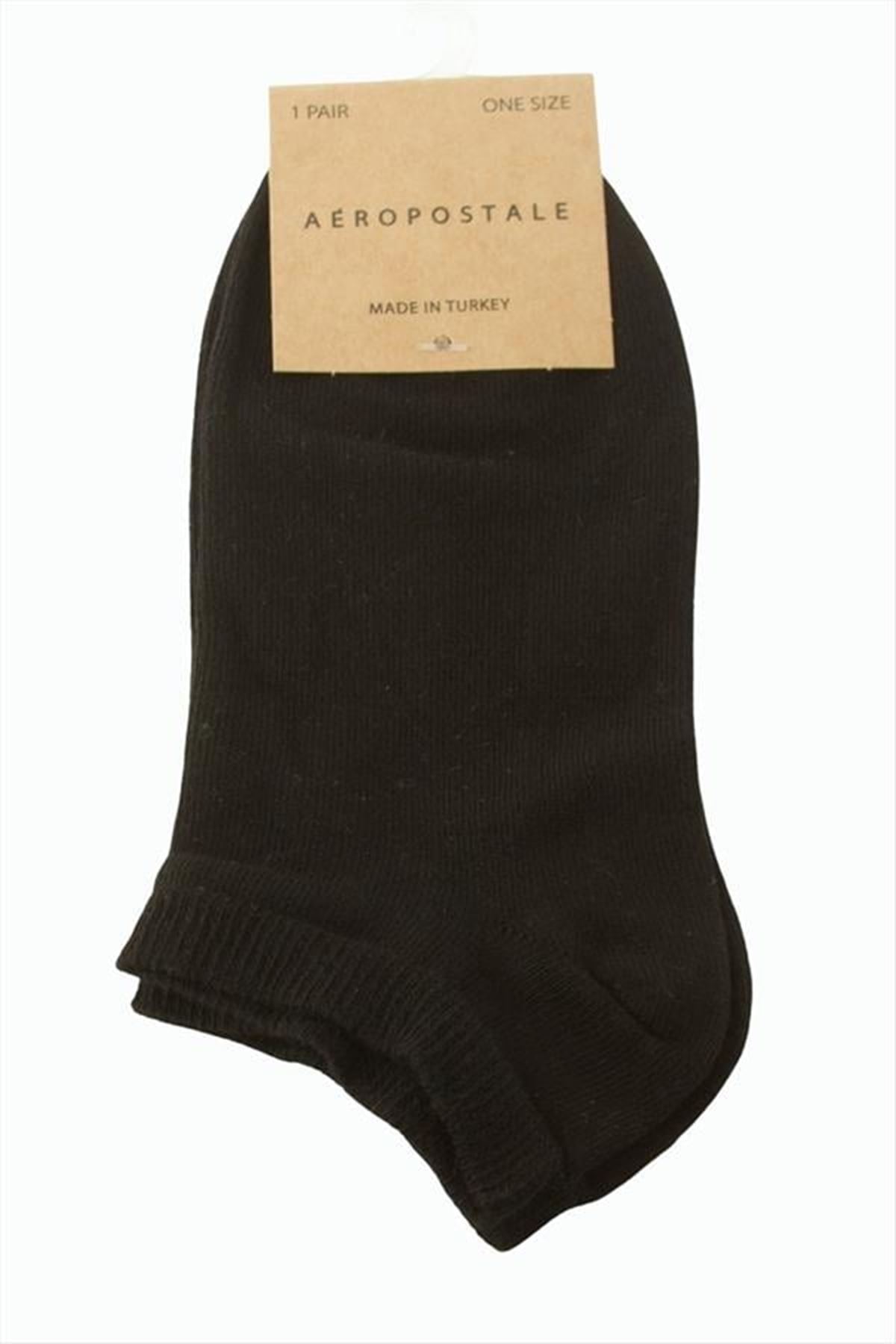 Unisex Snekars Çorap - Siyah
