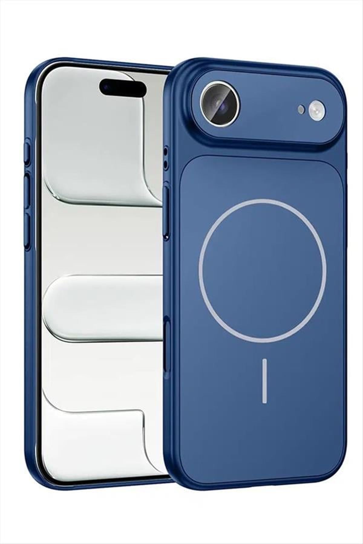 İphone 17 Air Uyumlu Magsaff Kapak Kılıf - Gri