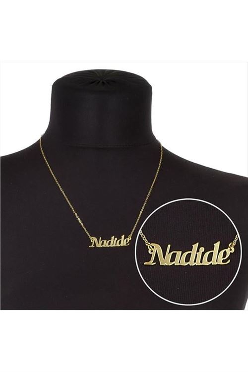 Nadide İsimli Kolye (Kişiye Özel) - Sarı
