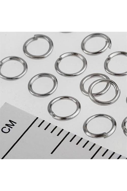 0,7*6 Metal Halka 50 Gram - Gümüş Rengi