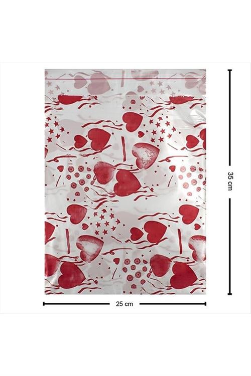 25*35 Hediye Poşet Paketi 100'lü - Karışık Renk 1