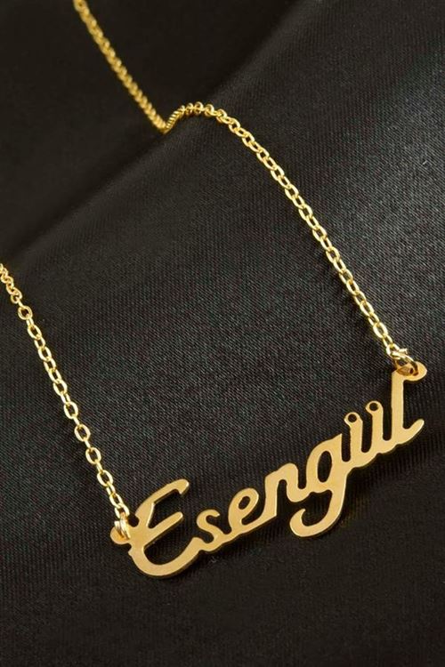 Esengül İsimli Kolye (Kişiye Özel) - Sarı