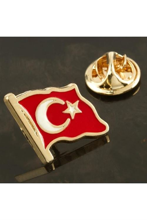 Ay Yıldız Yaka Rozet - Gri