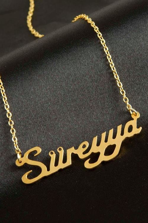 Süreyya İsimli Kolye (Kişiye Özel) - Sarı