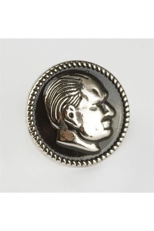 Atatürk Yaka Rozet - Gümüş Rengi